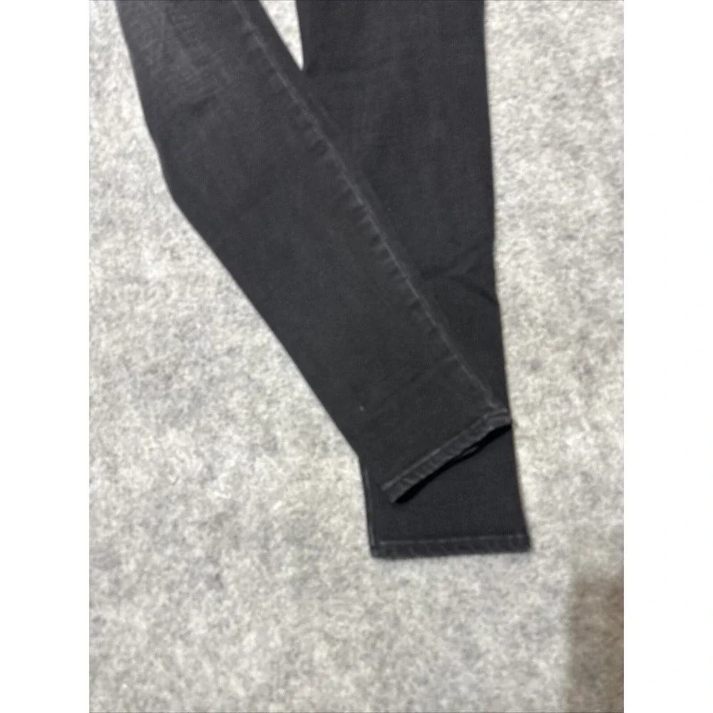 Gap 1969 True Skinny Jeans Women's Size 30L‎ Long Black Distressed Denim